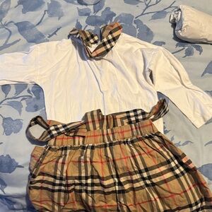 Burberry Kids Skirt with Classic Check Pattern